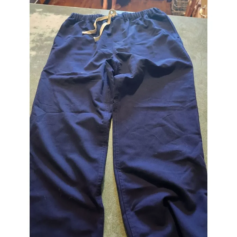FIGS Technical Pisco Basic Scrub Pants Navy Blue Stretch Men's sz Small